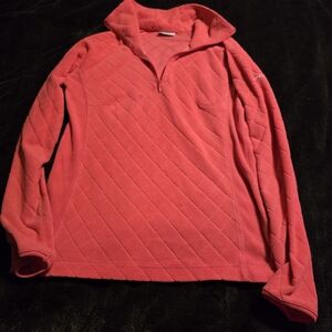 Columbia Women's Quilted Zip-Up Sweater in Red